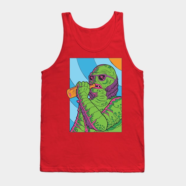 Gill-man Colorfull Art Tank Top by rorokoto